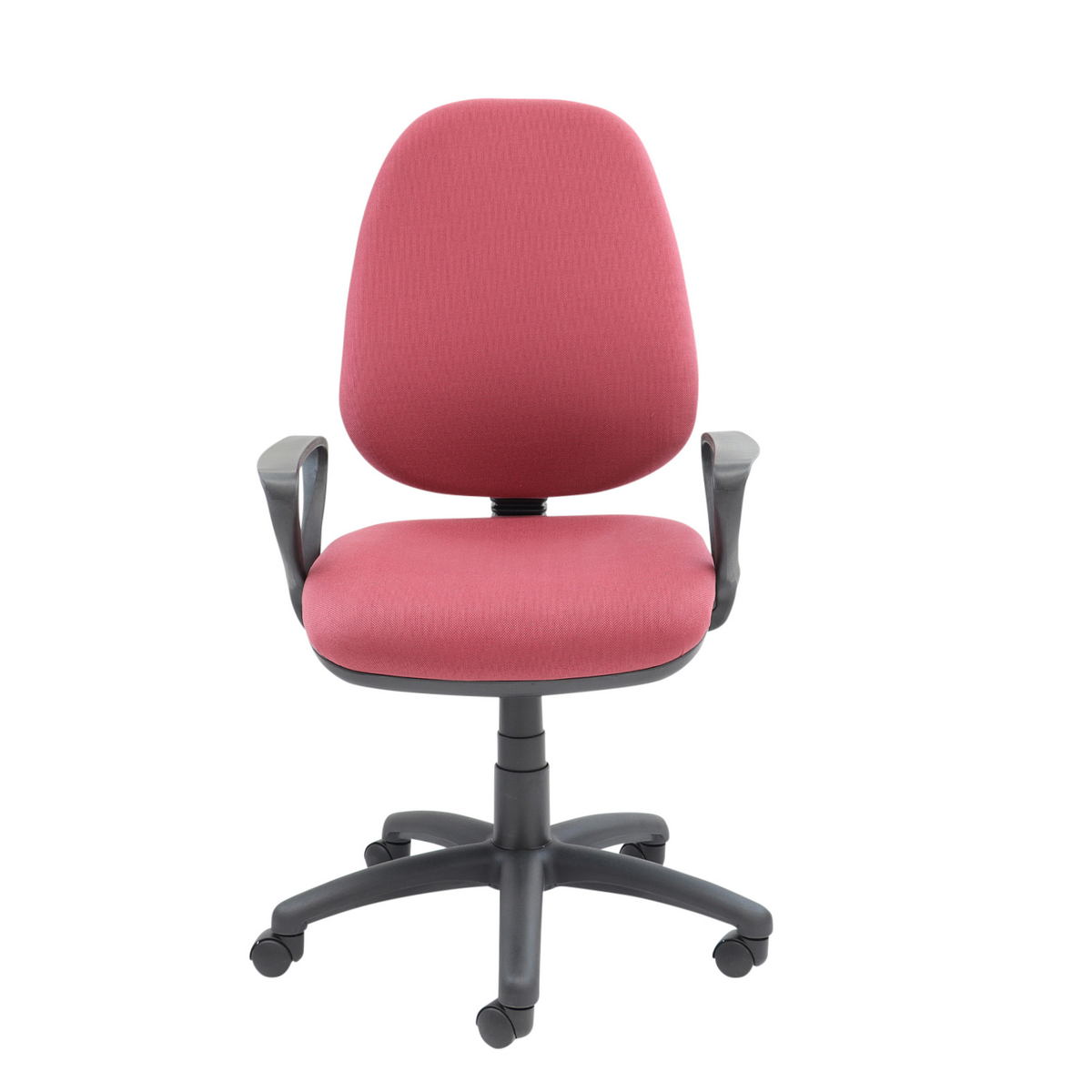 Picture of Vantage 100 2 lever PCB operators chair with fixed arms - burgundy