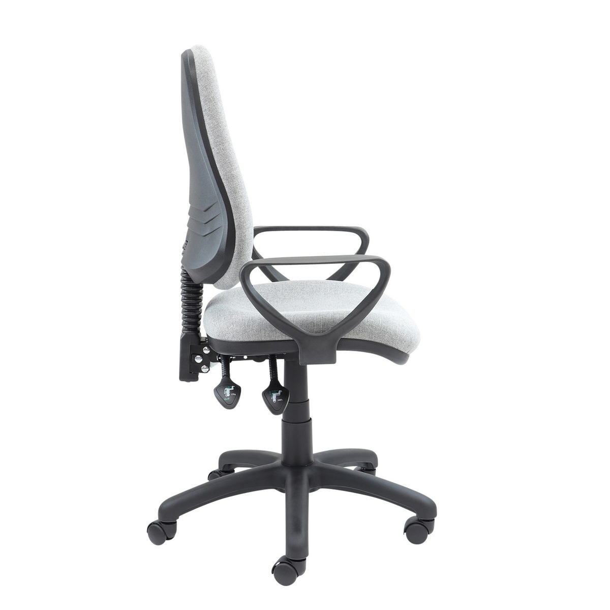 Picture of Vantage 100 2 lever PCB operators chair with fixed arms - grey