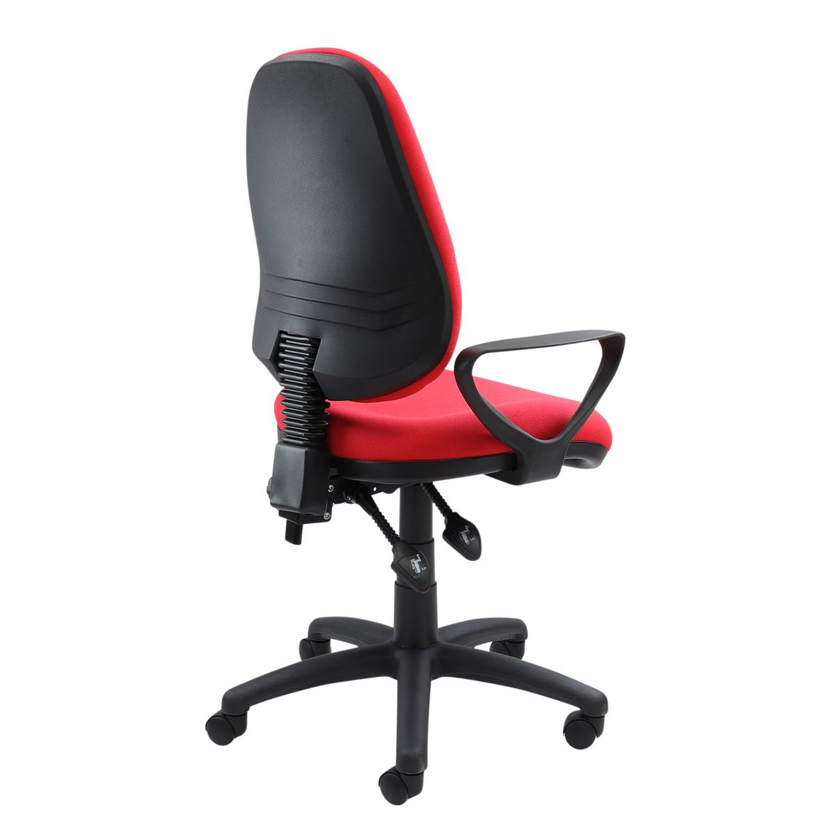 Picture of Vantage 100 2 lever PCB operators chair with fixed arms - red