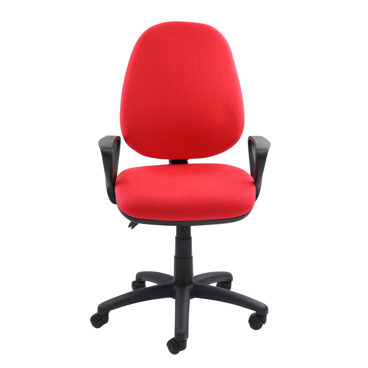 Picture of Vantage 100 2 lever PCB operators chair with fixed arms - red