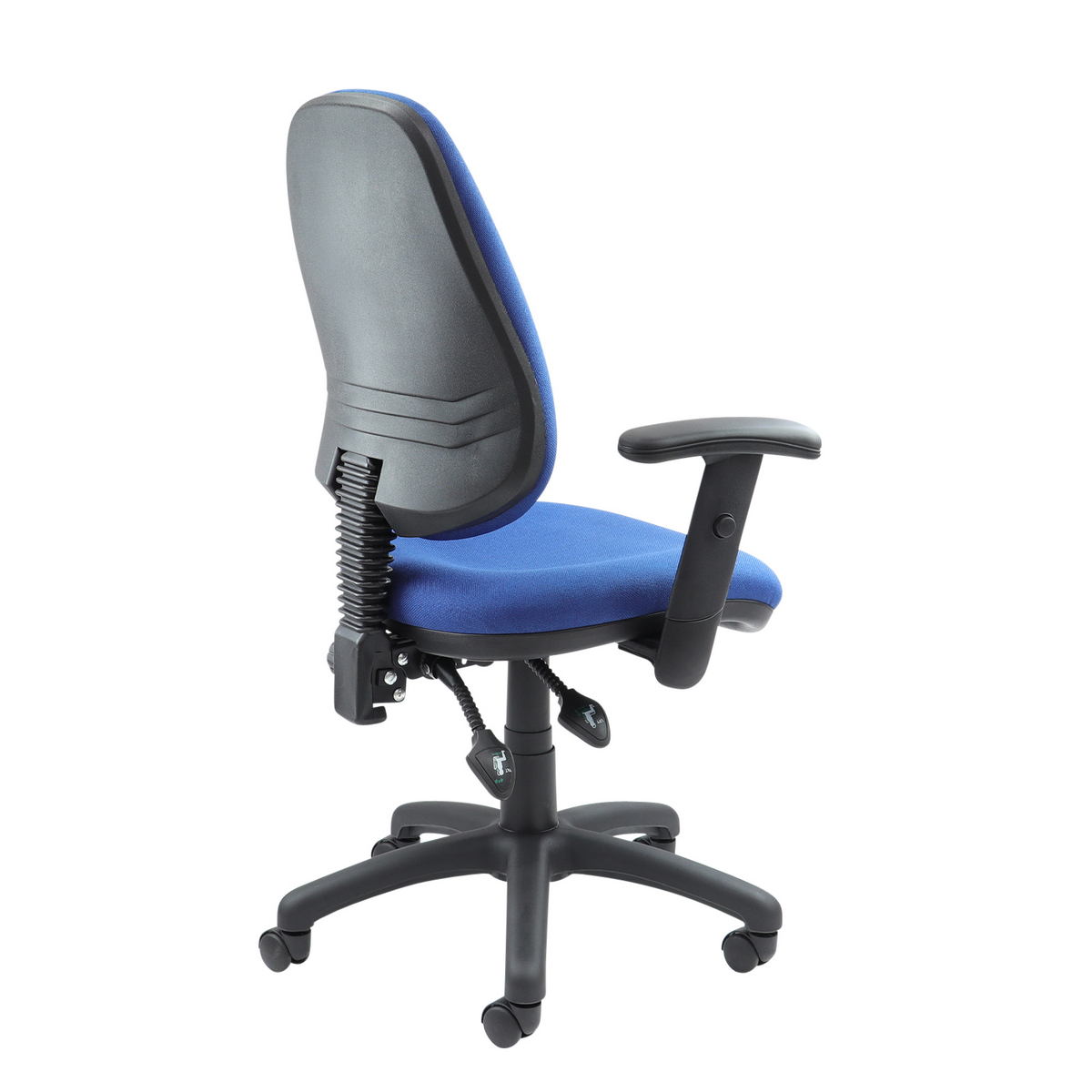 Picture of Vantage 100 2 lever PCB operators chair with adjustable arms - blue