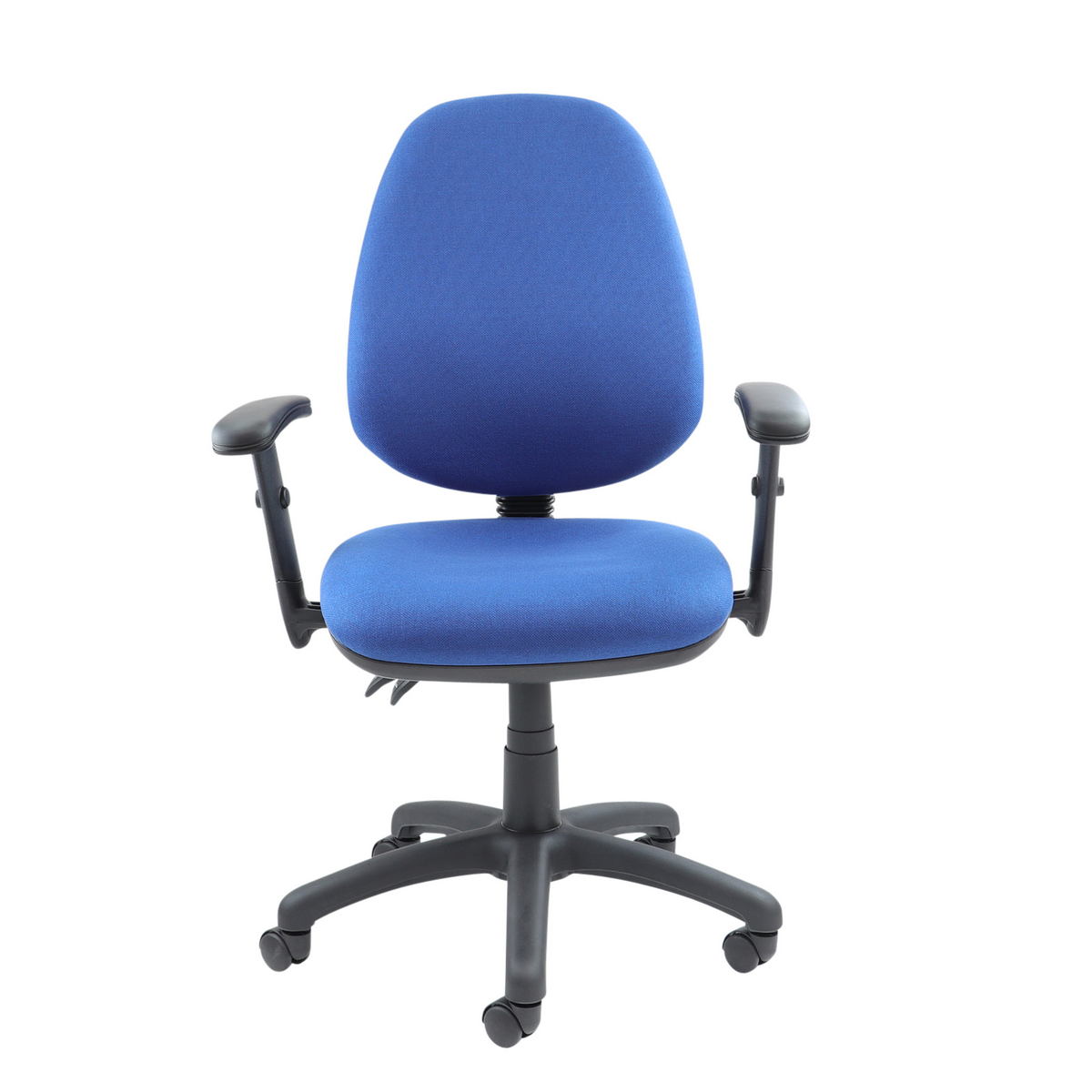 Picture of Vantage 100 2 lever PCB operators chair with adjustable arms - blue