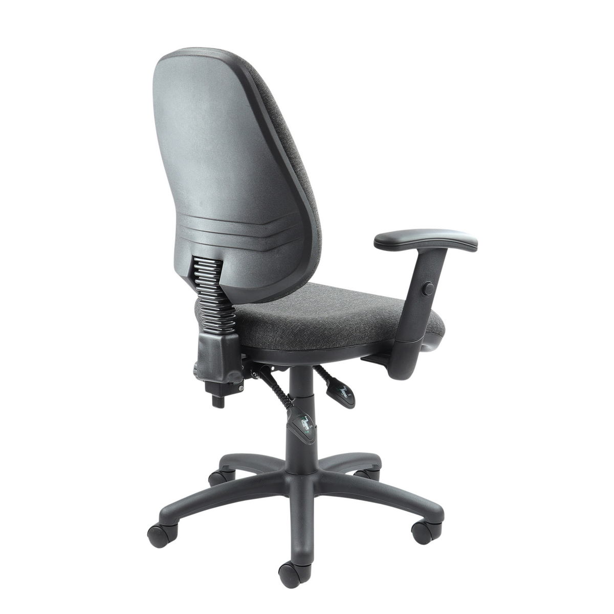 Picture of Vantage 100 2 lever PCB operators chair with adjustable arms - charcoal