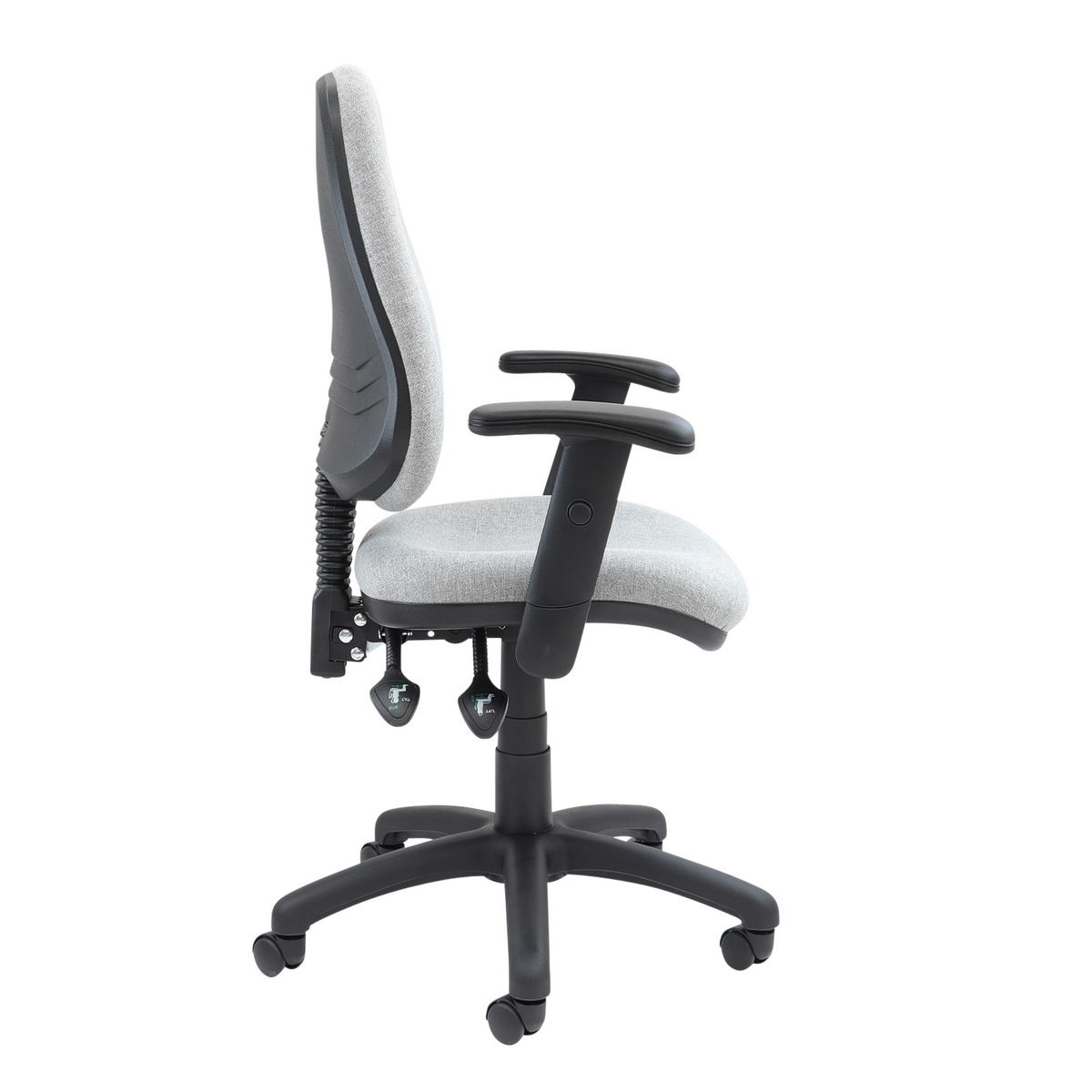 Picture of Vantage 100 2 lever PCB operators chair with adjustable arms - grey