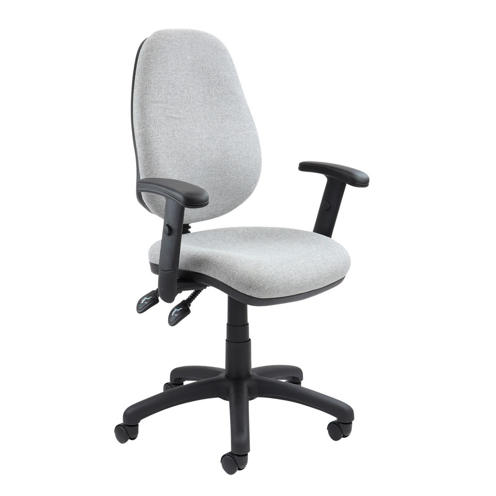 Picture of Vantage 100 2 lever PCB operators chair with adjustable arms - grey