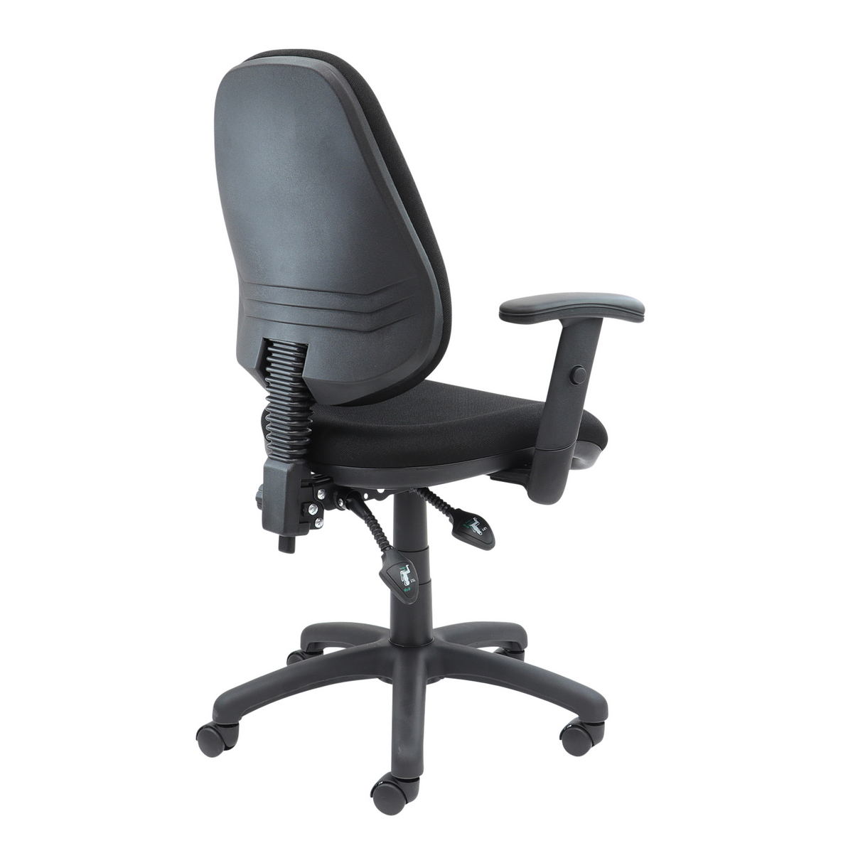 Picture of Vantage 100 2 lever PCB operators chair with adjustable arms - black