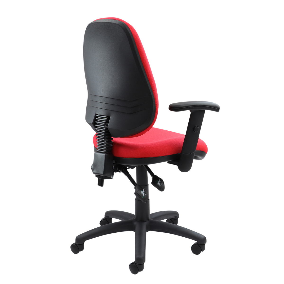 Picture of Vantage 100 2 lever PCB operators chair with adjustable arms - red