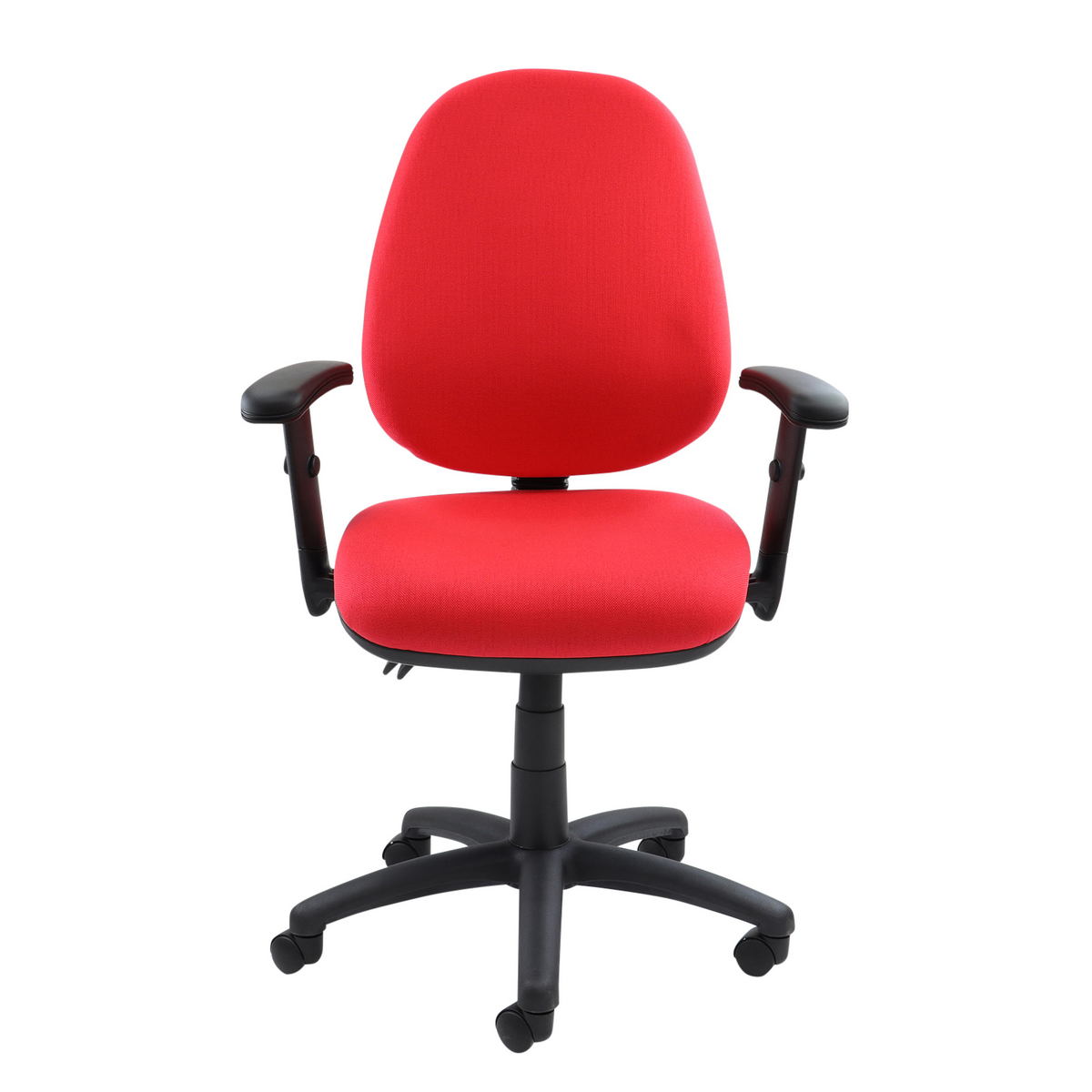 Picture of Vantage 100 2 lever PCB operators chair with adjustable arms - red