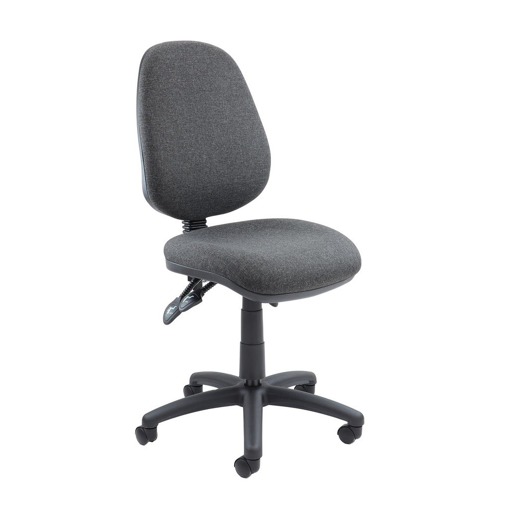 Picture of Vantage 200 3 lever asynchro operators chair with no arms - charcoal