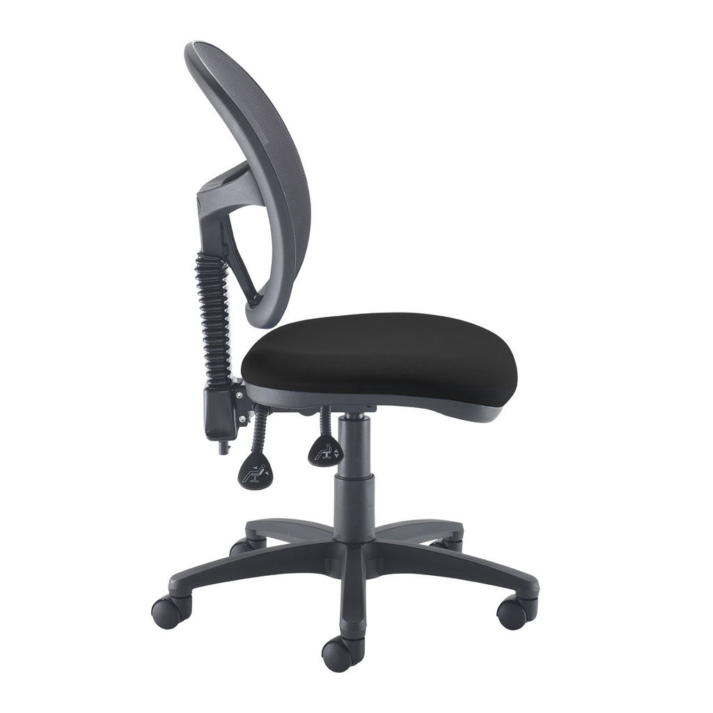 Picture of Jota Mesh medium back operators chair with no arms - black