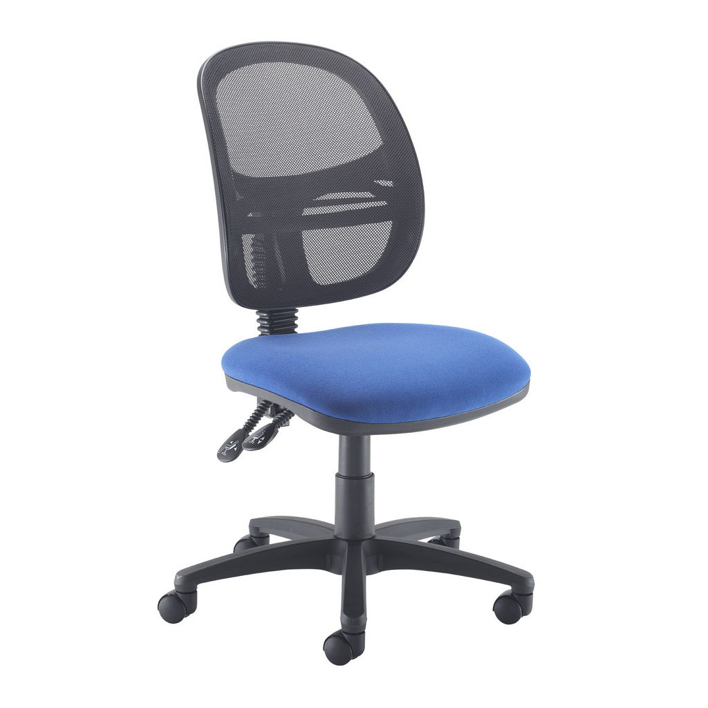 Picture of Jota Mesh medium back operators chair with no arms - blue