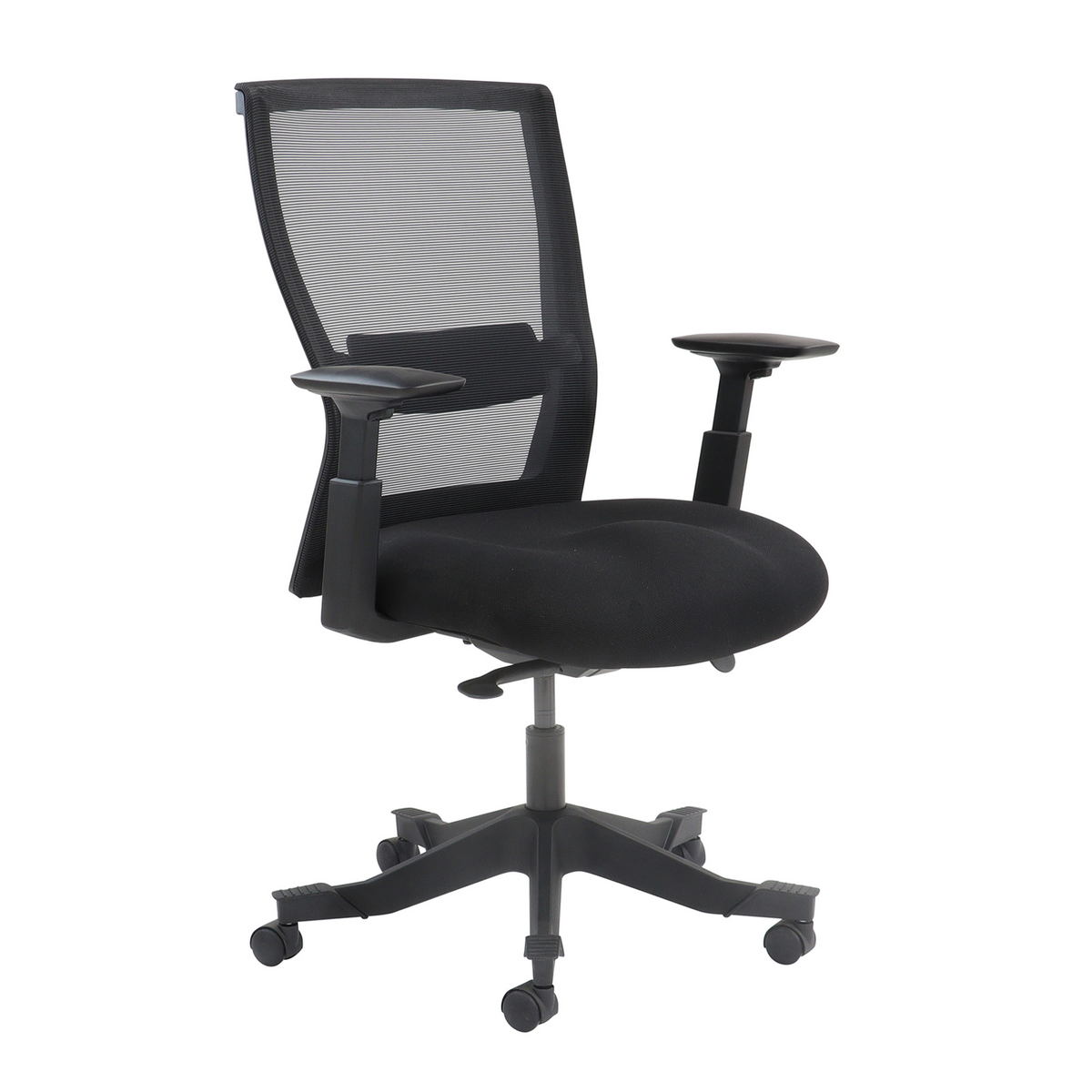 Picture of Yasmin mesh back operator chair with black fabric seat and black mesh back