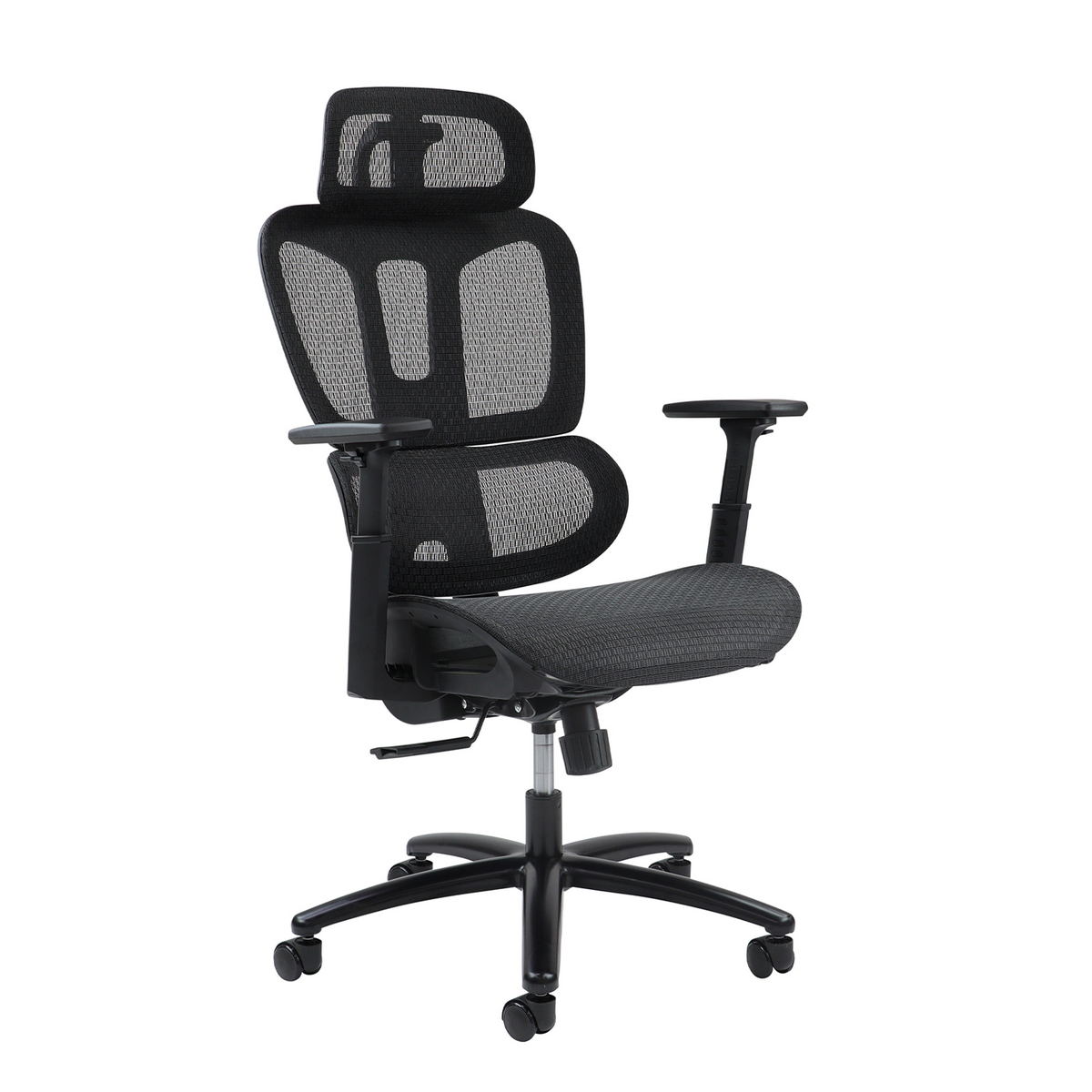 Picture of Zala mesh back operator chair with headrest and black mesh seat