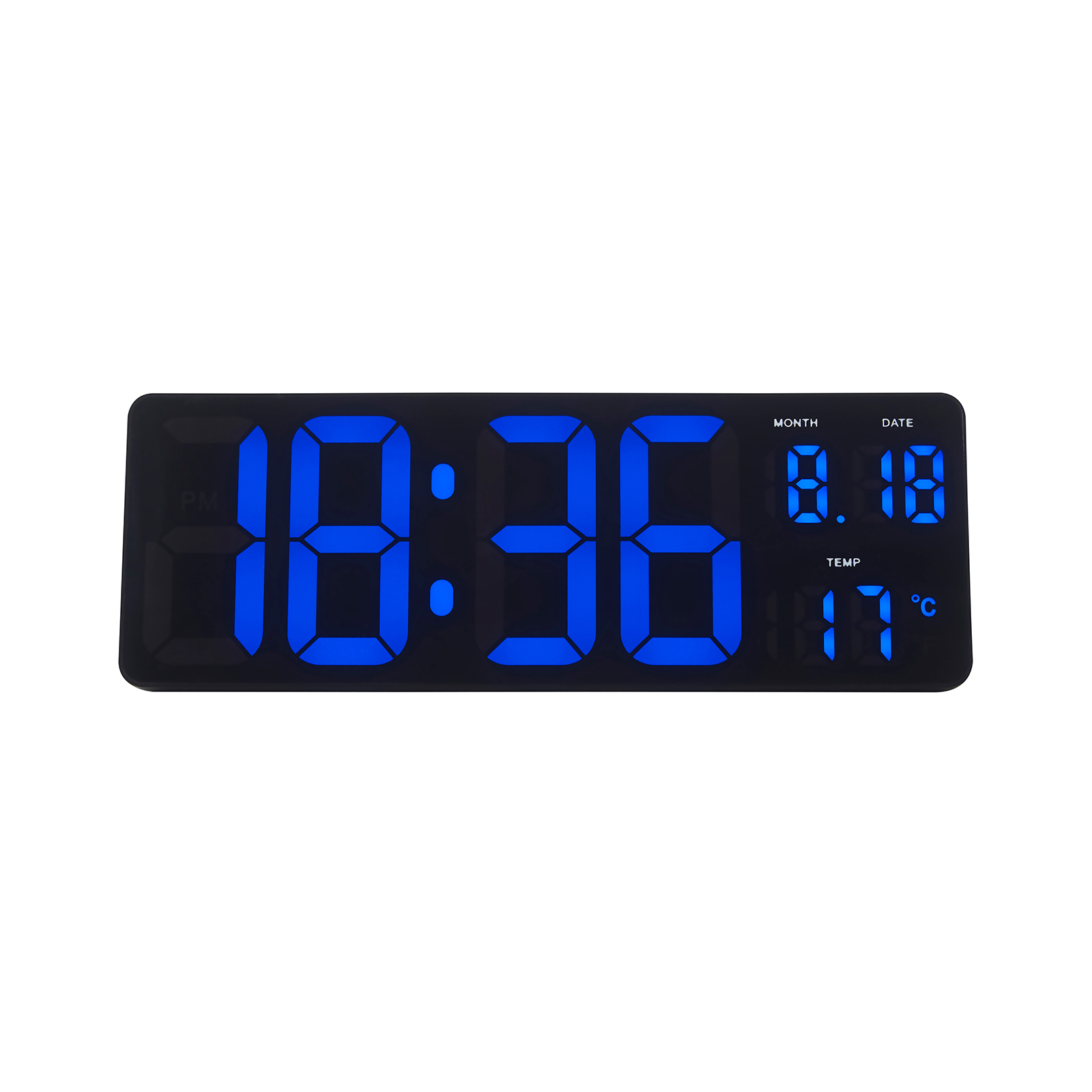 Picture of Zeneth digital LED multifunctional wall or table clock - Black